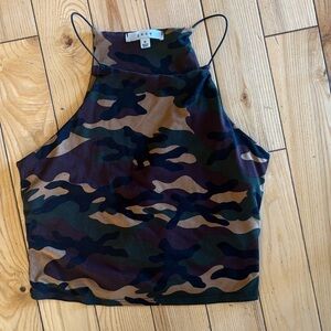 Gaze Camouflage Crop Top